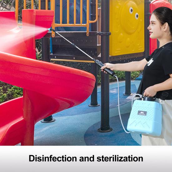 Pulverizator Electric de Grădină 5L/8L Pulverizator Tip Rucsac cu 3 Duze de Pulverizare Baghetă Retractabilă Curea de Umăr Pulverizator Reîncărcabil pentru Buruieni pentru Primăvară