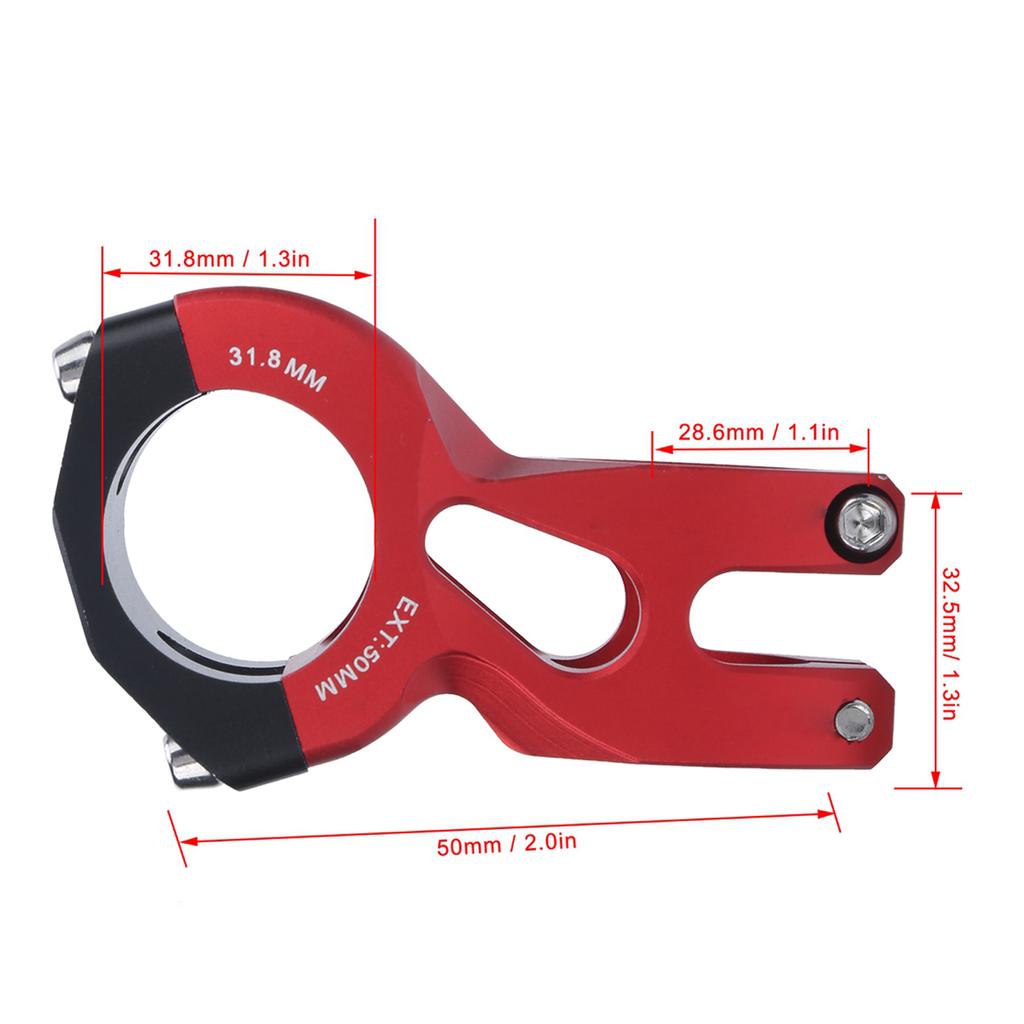 WAKE   Stem 31.8mm 50mm Mountain Bike Aluminum Alloy Short Handlebar Stem for Cycling
