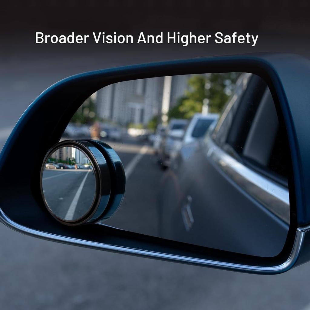 Blind Spot Mirror,2" Round HD Glass 360°Wide Angle Adjustable Blindspot Mirror,2pcs Convex Car Side Mirror for Cars SUV and Trucks