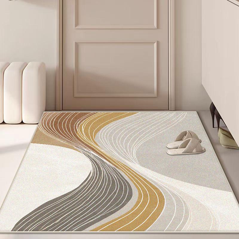Nordic Style Abstract Big Size Decorative Rug for Living Room Antiskid Easy Cleaning Sofa Table Mat Soft Foldable Bedroom Carpet