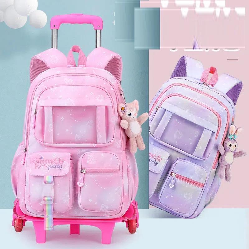 School Rolling backpack Bags school wheeled backpack for girls kids School trolley bag for girls school bag wheels for girls