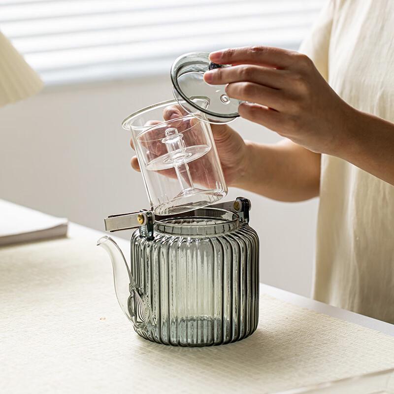 Lotus Tea Pot & Smart Electric Ceramic Stove Set
