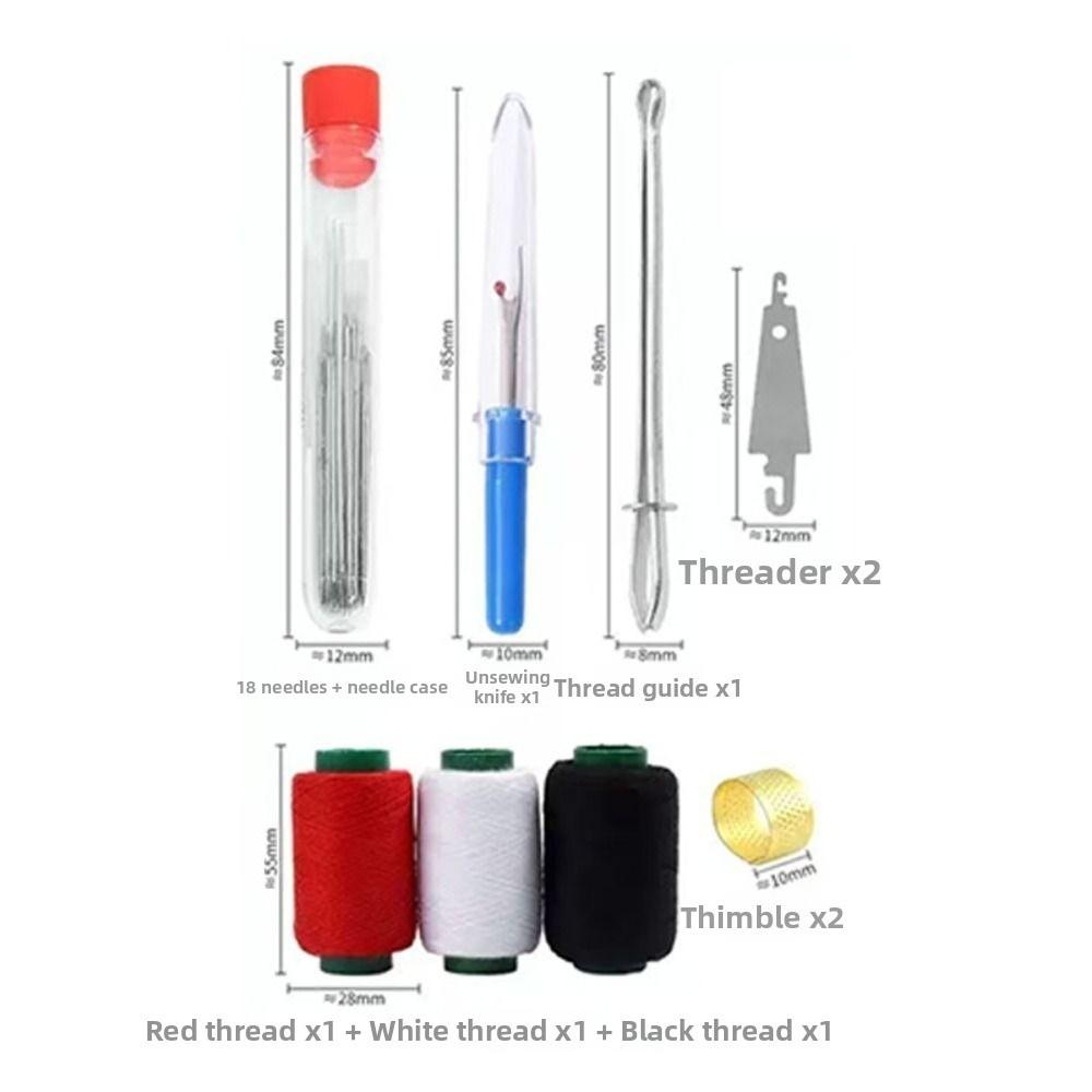 Multi-Purpose Needle Thread Hand Repair Tools Needle and Thread Kit  for Quilt Sewing