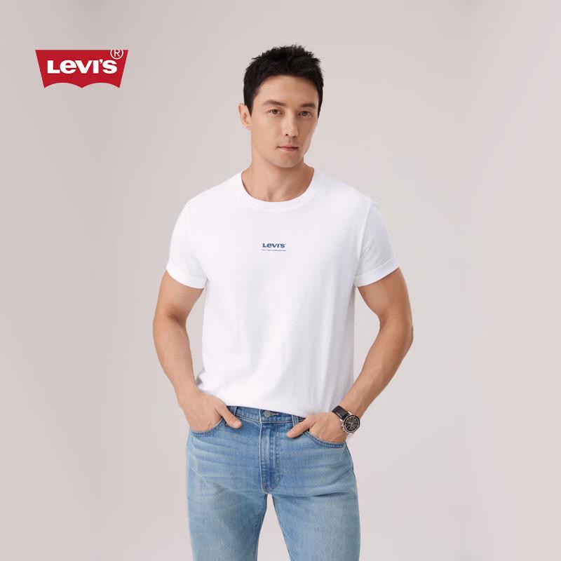 Levi s Unisex American Classic Logo Print Loose Fit Crew Neck T-Shirt S