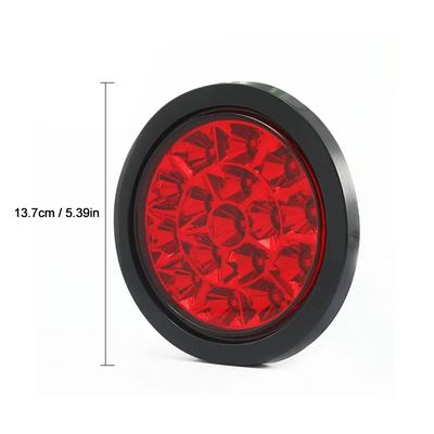 24V Car Tail Light Round Universal LED Signal Lamp Truck Side Lights Trailer Night Driving Safety Warning Light Accessories