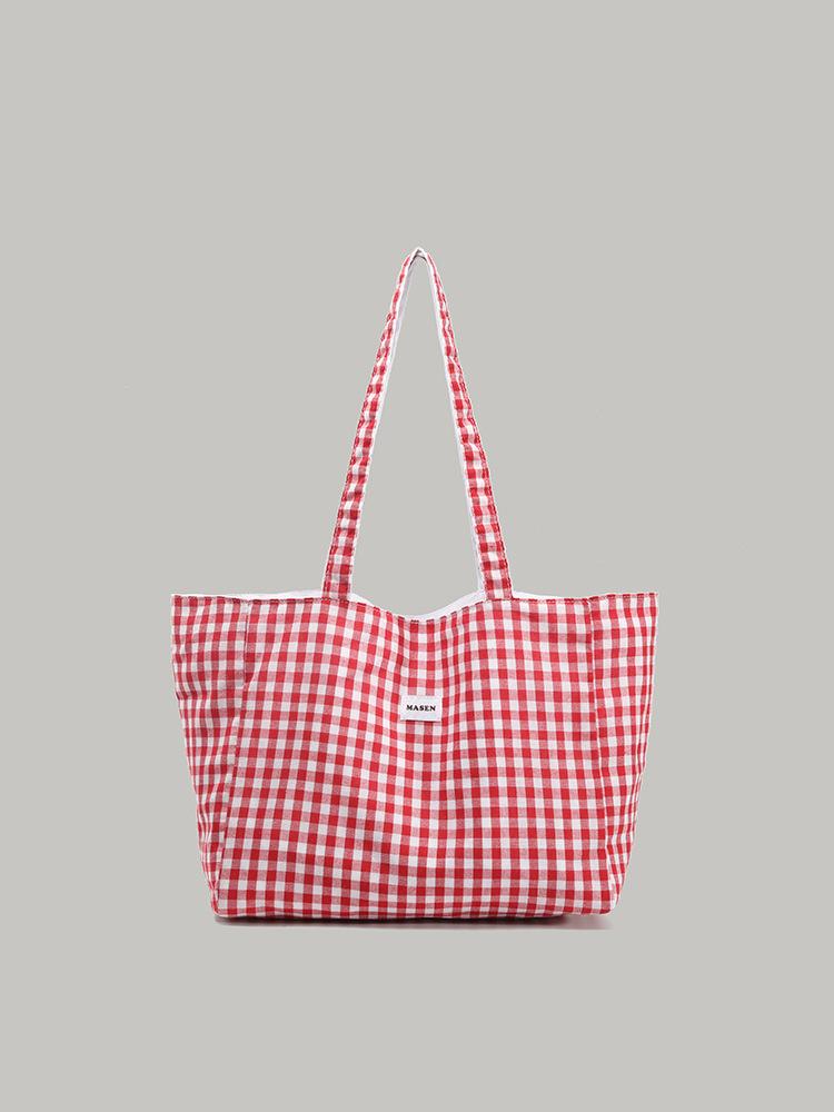 

ins lazy style canvas bag Korean revealed back shopping bag student commuting large capacity shoulder tote bag рожевий