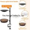 Wrought Iron Bird Feeder & Bird Bath Stand - Multifuntional Outdoor Garden Decor.