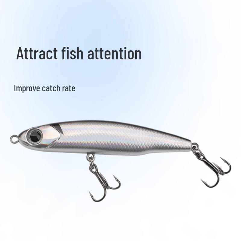 Whitebait Sinking Pencil Trembling Micro Lure for Long Casting, Artificial Bait for Culter, Perch, Mandarin Fish.