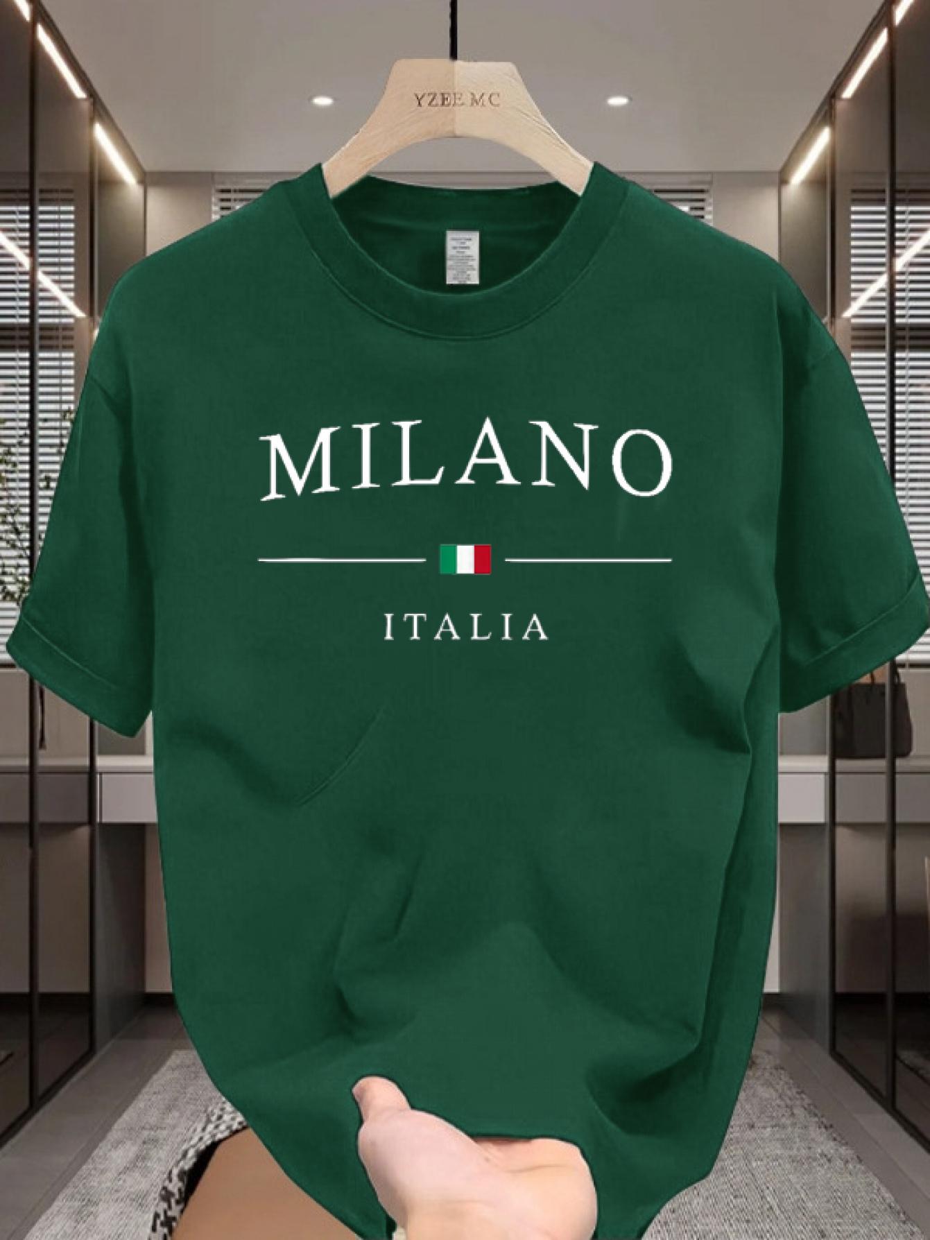 Хит продаж Печать с буквами Флаг 100% Хлопок Модный Мужской Женский Футболка Лето Осень Повседневный Уличный Спорт Повседневный Свободный Короткий рукав S