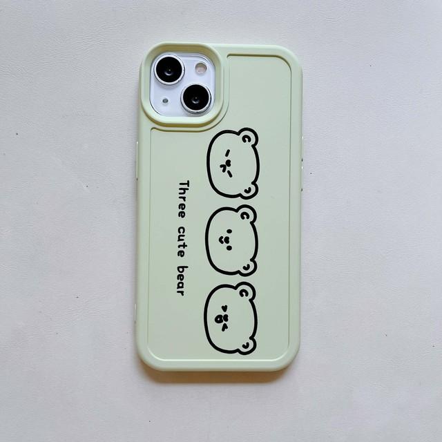 

Ins милые три медведя с мультяшным медведем на спине Conque для Iphone X Xr Xsmax 11 13 Pro Max 12 Promax Прекрасный силиконовый мягкий чехол для телефона For iphone 13promax