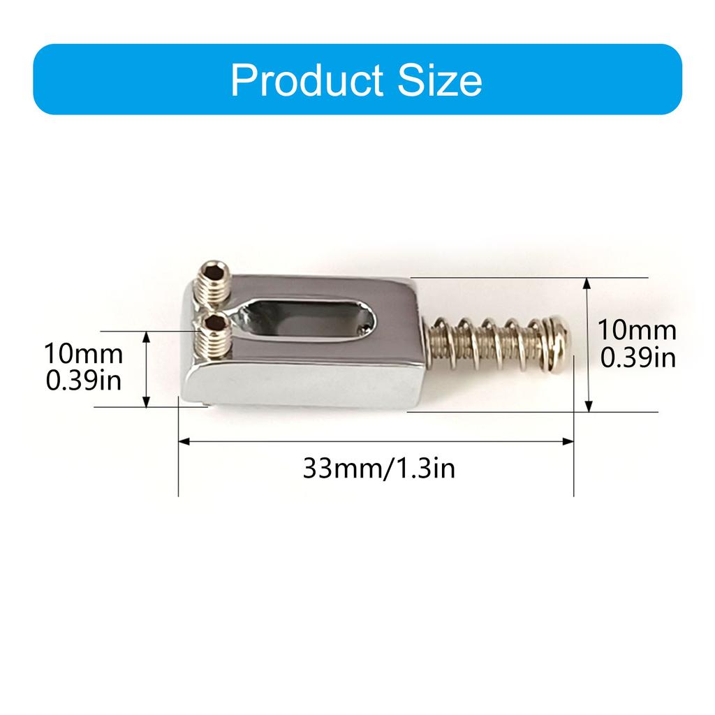 6Pcs Zinc Alloy Bridge Saddles Replacement Tremolo Bridge Saddles Roller Bridge Saddles for Electric Guitar Part