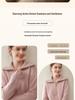 Women's Double-Strand Cashmere Half-Zip Hoodie: 2025 Autumn/Winter Collection.