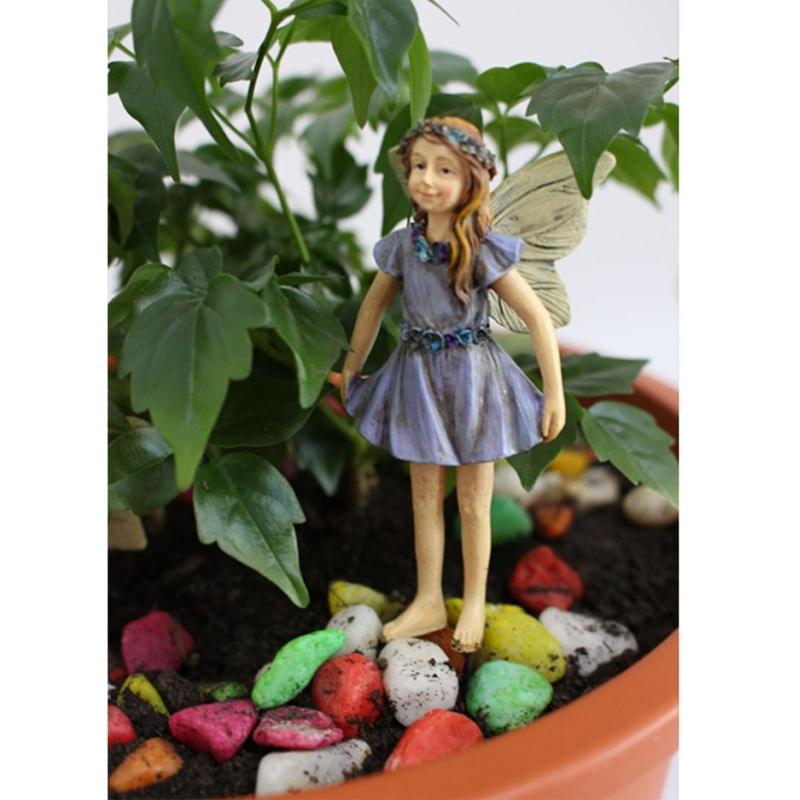 6pcs Fairy Garden Miniature Fairies Figurines Decoration Fairy Garden Accessories for Home Outdoor Yard Lawn Flower Pot