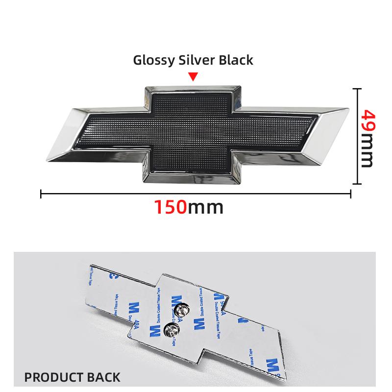 129mm 150mm 195mm 204mm 208mm 228mm Car Front Logo Grill Rear Bumper Tail Door Trunk Emblem Sticker 3D Accessories For Chevrolet