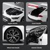 1:32 Scale Rs7 A6L Model Toy Cars Metal Diecast Doors Opened Pull Back Exquisite Interior Decoratio Vehicles For Friends Gifts