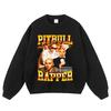 Oversized Cotton Hoodie Men - Streetwear Graphic Print Loose Fit Long Sleeve Pullover Sweatshirt