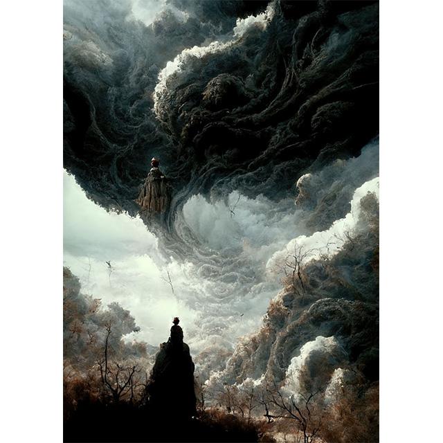 Abstract Outer World Storm Traveler Prints Poster Canva Painting Modern Wall Art Picture For Living Room Bedroom Home Decoration