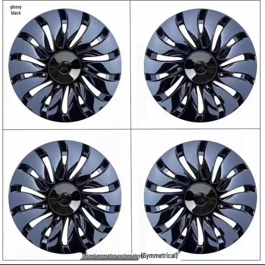 Tesla Model Y 19" Wheel Covers - Full Edge Wrap, Scratch-Resistant, Guanqin