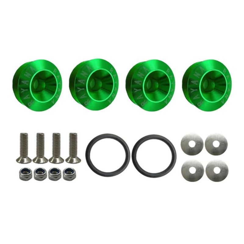 

Комплект для модификации бампера, усиления и улучшения, с шайбами и винтами для повышенной прочности и амортизации зелёный
