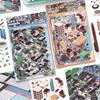Life Microcosm Landscape Sticker Book DIY Cabin Scene Sticker Creative Miniature Scene Sticker