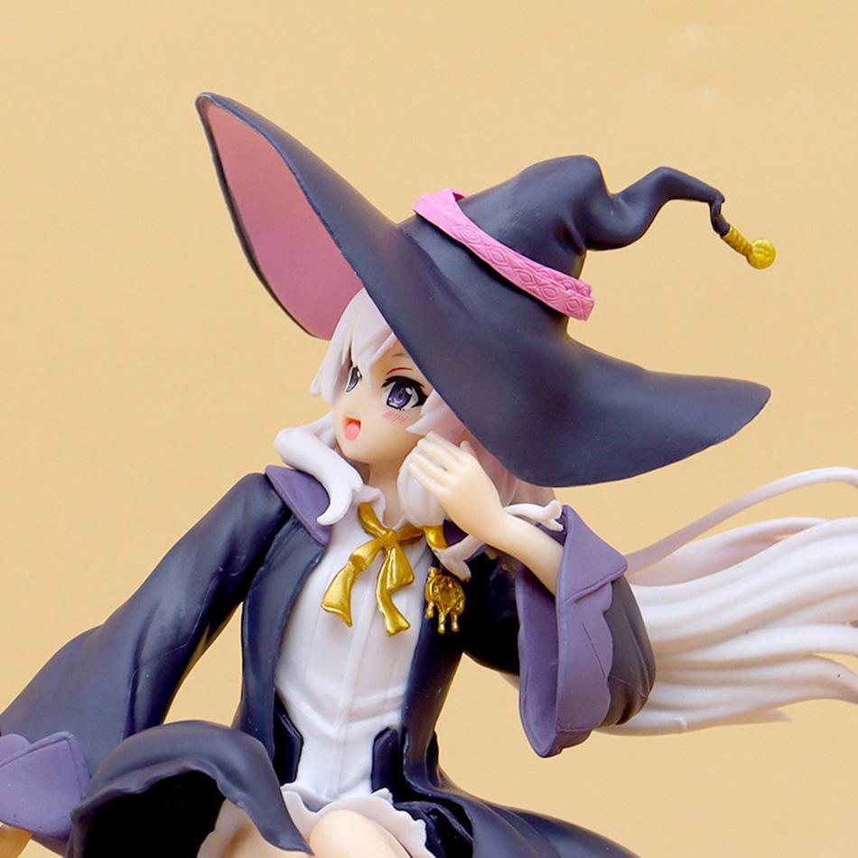 Anime Action Figure Model Toy Gift Flying Witch  Witch Journey Sitting On Broomstick Art Statue Toys for Children Gift