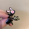 Weird Black Little Cat Opening Ring Women's Exclusive Style Ring for The Index Finger, An Elegant Decorative Finger Ring