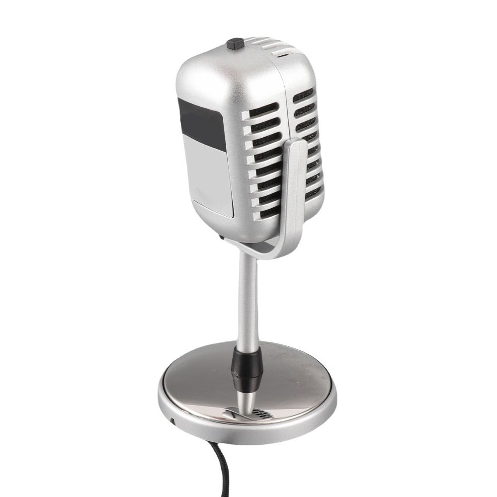 Clear Sound Vintage Microphone Classic Wired Microphone Retro Condenser Mic  Vocal Performance