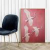 Poster Birds On a Pink Background