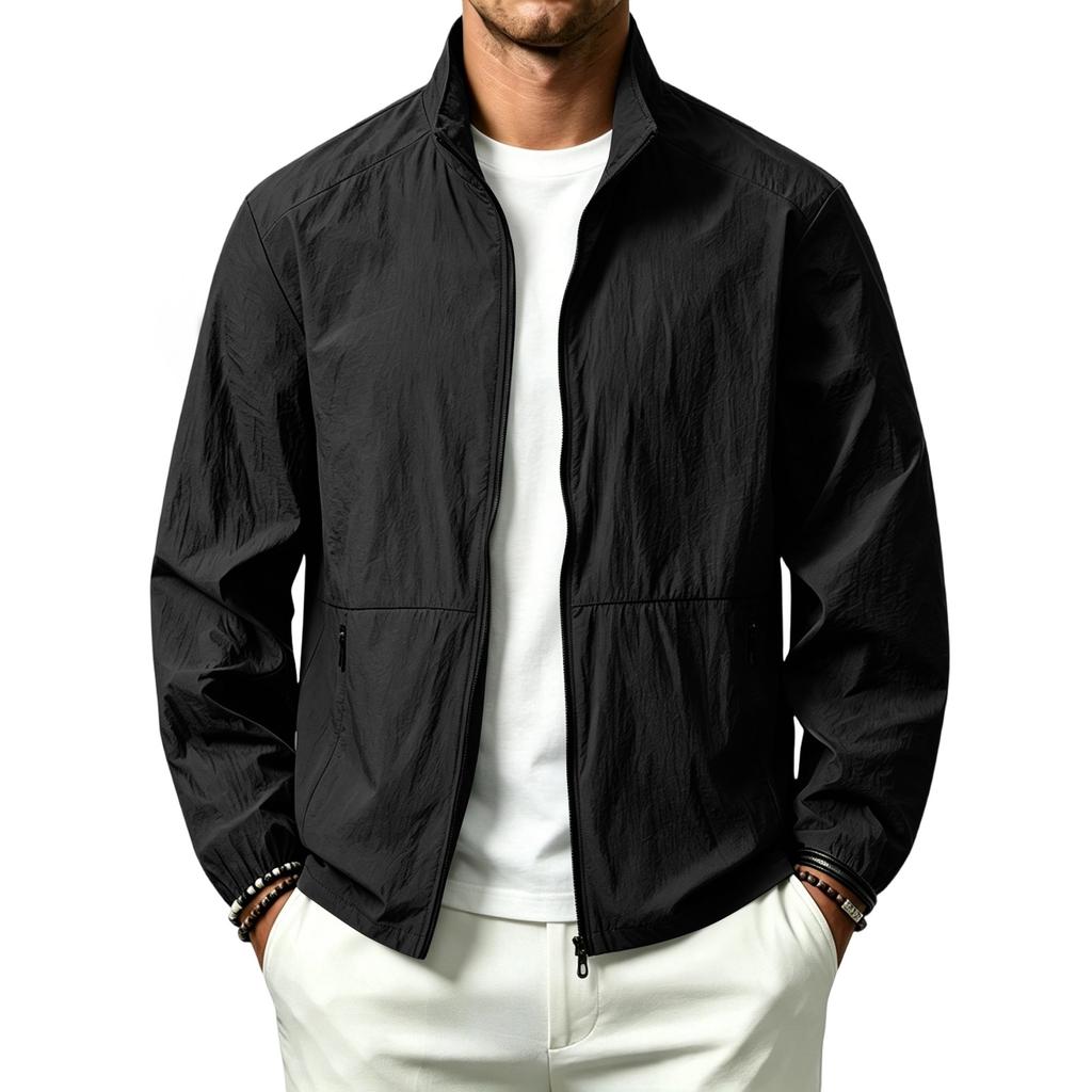 Men's Lightweight Outdoor Sun Protection Jacket Breathable Quick Dry Running Hiking Windbreaker Skin Protection Coat