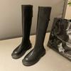 Spring and Autumn New Long Heeled Thick Soled Boots Fashion Casual Fashion Boots Mid Heeled High Heeled Boots