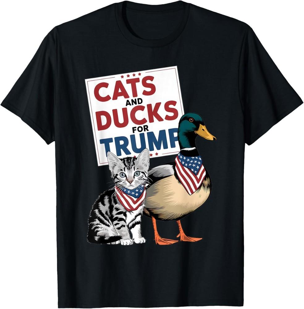 Kittens and Ducks for Trump Cats and Ducks for Trump 2024 T-Shirt Unisex T-Shirt S