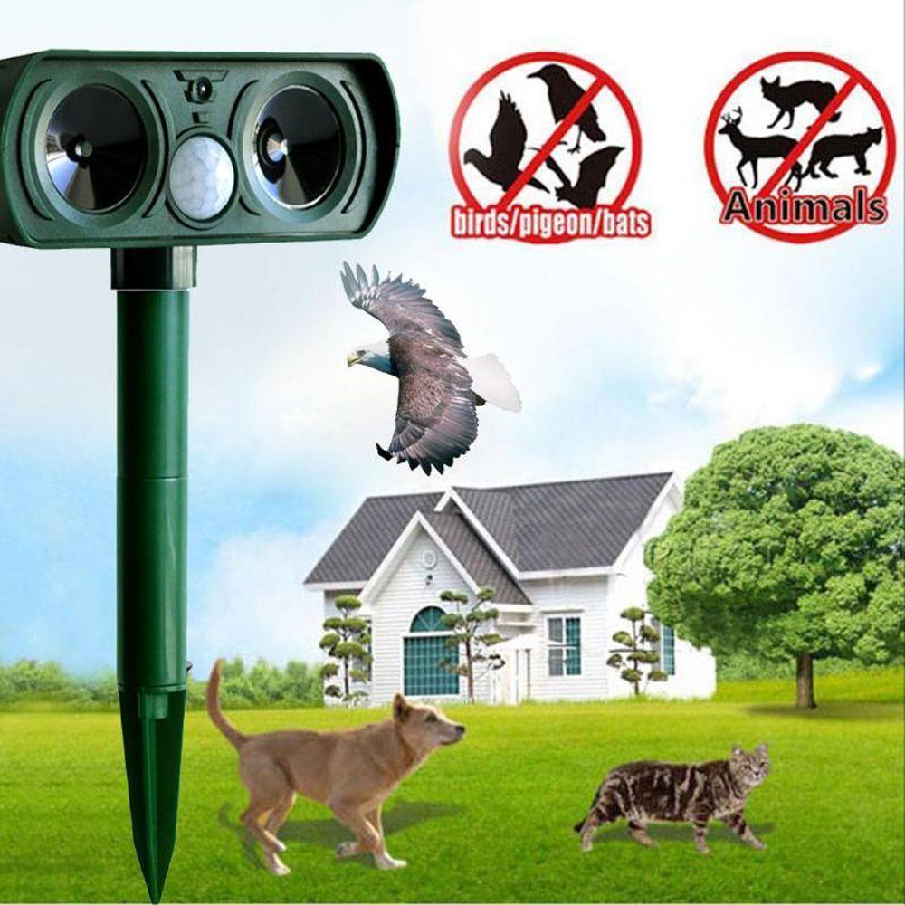 Outdoor Garden Deterrent Ultrasonic Cat Pest Control Dog Chaser Animal Repeller Repellent