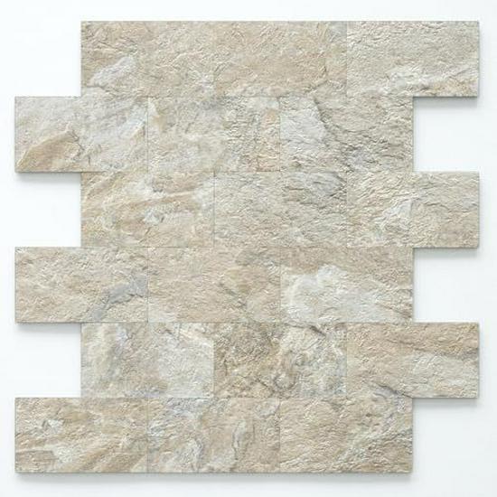 30x30cm Light Brown Slate PVC Self-Adhesive Wall Tile Sticker for Kitchen/Bathroom