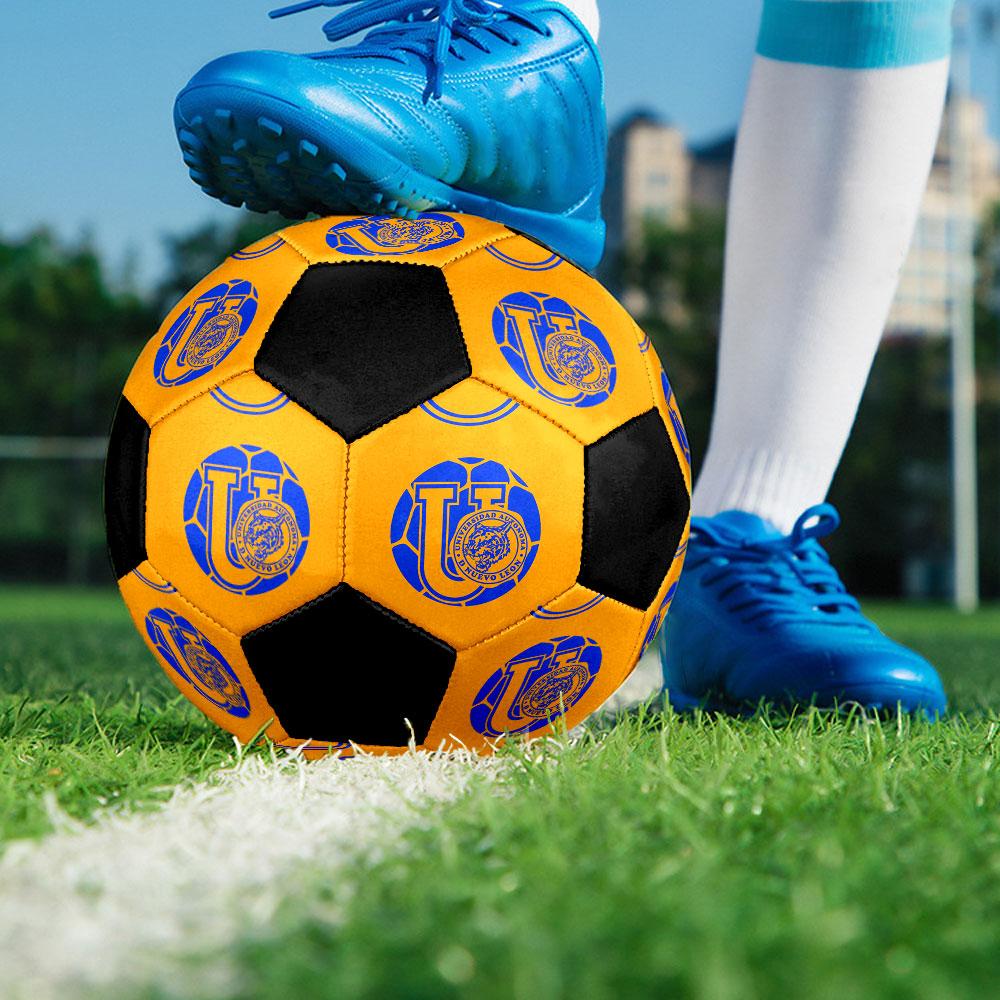 1pc Tigres UANL Soccer Ball Size 5 Indoor Soccer Ball Fashion Colorful Backyard Game - Great For Sports Fans Gift HE59