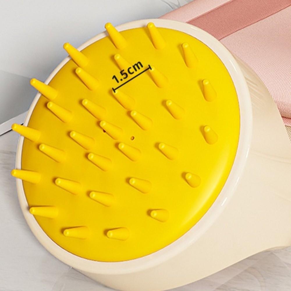 Wall Mounted Suction Cup Shampoo Brush Silicone Wet and Dry Hair Washing Comb Deep Cleaning Hair Care Tool Scalp Massage Brush