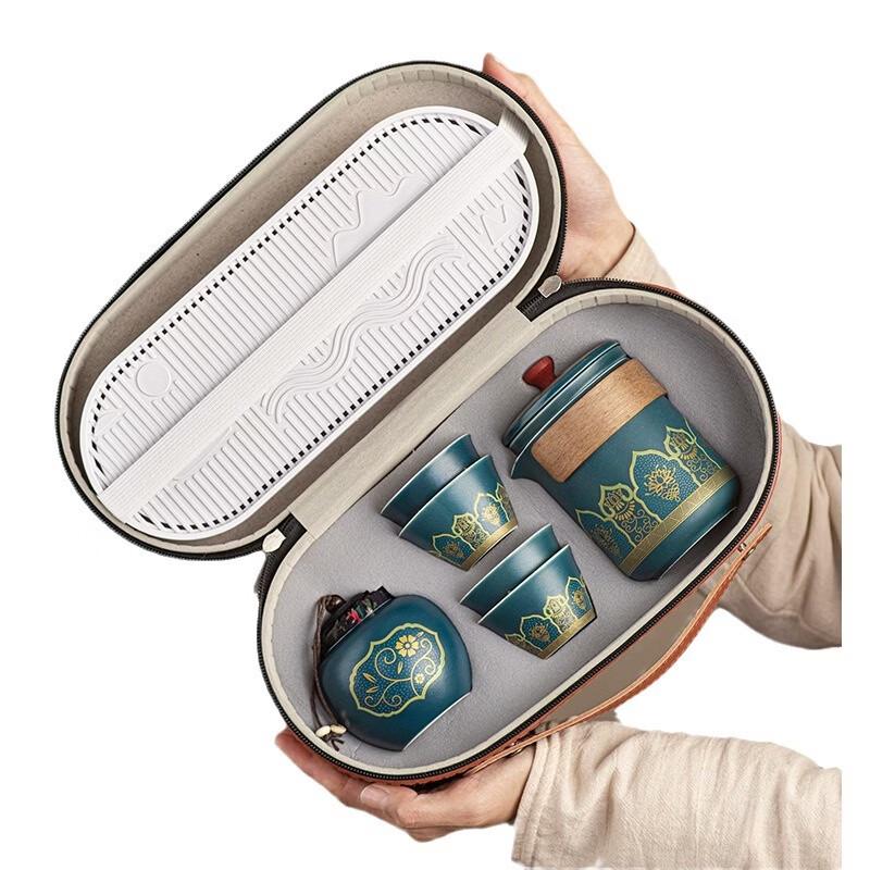 Portable Ceramic Travel Tea Set
