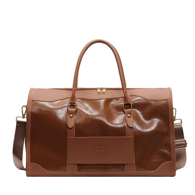 Business trip large-capacity portable travel bag anti-splashing portable dry and wet separation fashionable atmosphere can be set tie rod fitness bag