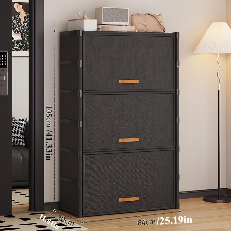 Shoe Rack with Dust Cover - Portable, Stackable and Independent Home Office Shoe Cabinet, Clean, Neat, Convenient, Beautiful, The Best Christmas Gift