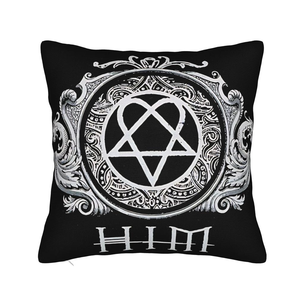 Him Heartagram Gold Pillow Cover Soft Cushion Cover Novelty Pillow Case For Couch Sofa Bedroom