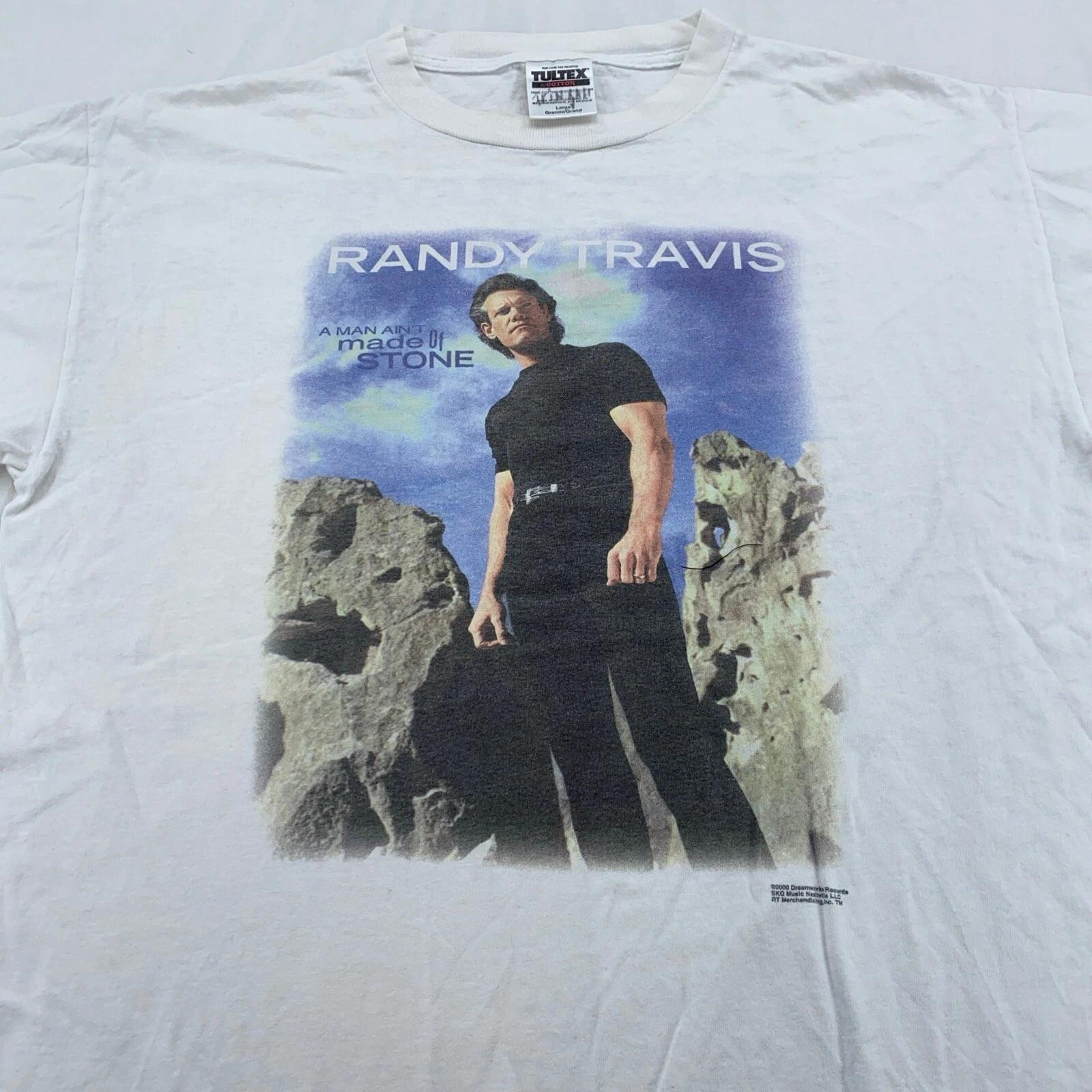 vtg 2000 RANDY TRAVIS CONCERT TOUR T-Shirt LARGE country music 90s 4XL