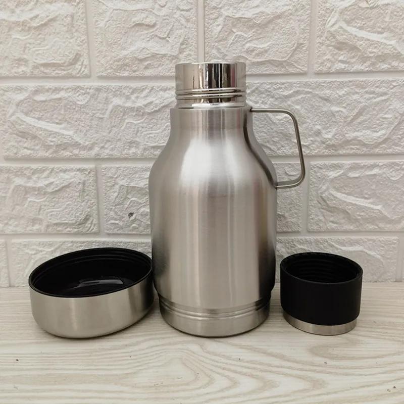 40oz Double Layer Insulated Stainless Steel Kettle With Handle Travel Kettle Detachable Insulated Cold Water Cup Reusable Portable Outdoor Travel Cup