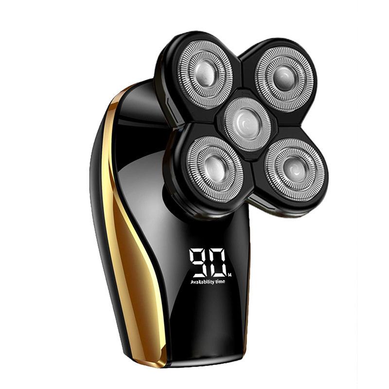 

Electric shaver bald machine five-blade self-service bald machine rechargeable waterproof shaver