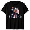 Trump Kampf!Kämpfen!Kämpfen! T-Shirt Donald Trump Unbeugsam 2026 Maga Unbesiegbar Unisex