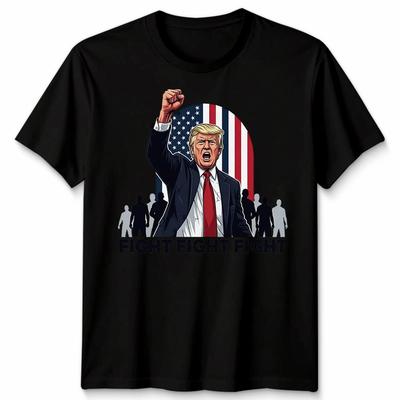 Walka Trumpa!Walka!Walka! Koszulka Donald Trump Defiant 2026 Maga Niezwyciężony Unisex