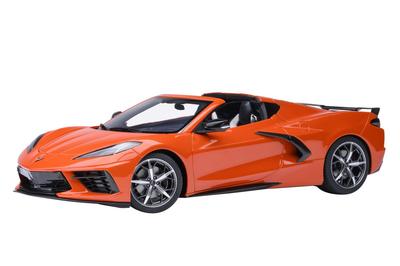 АВТОарт 118 Шевроле Корвет (C8) Стингрей Z51 Оранжевый Готовый Продукт