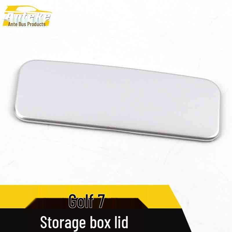 Golf 7 Electroplated Silver Center Console Glove Box Lid Decorative Sticker