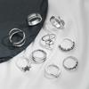 Vintage Silber Farbe Schlange Finger Ring Set für Frauen Geometrische Ethnische Metall Knöchel Gelenk Ringe Weibliche Mode Schmuck