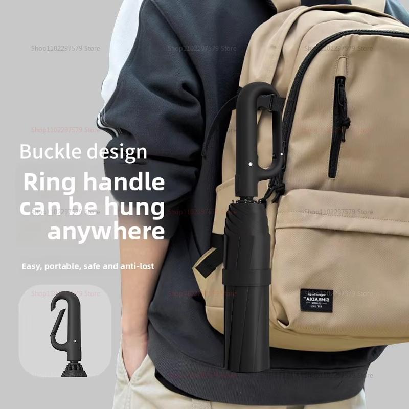 2025 Automatic Umbrella Double Umbrella 125 Cm Wind-Resistant Rainproof Reverse Umbrella Carabiner Easy To Carry Compact Design