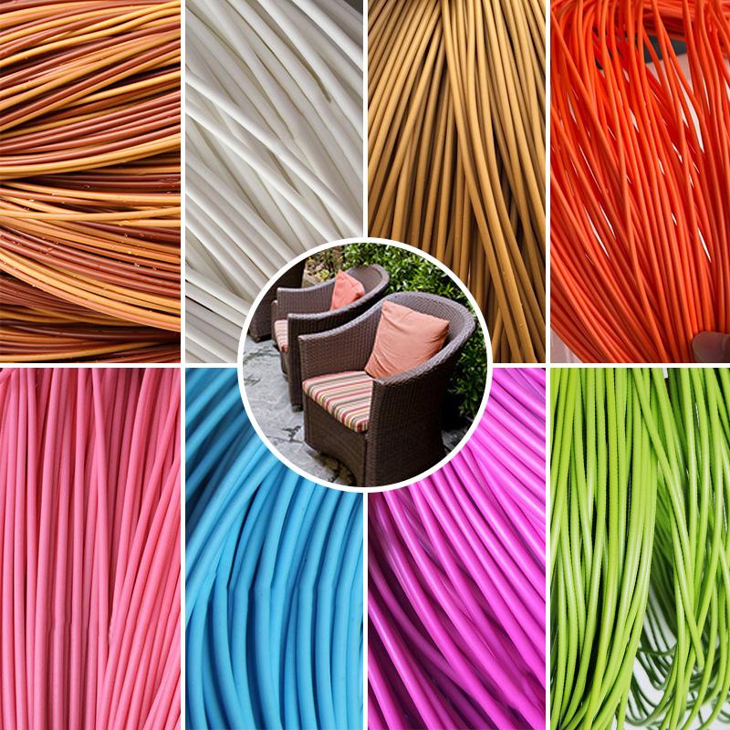 500g PE Synthetic Rattan Weaving Material Plastic Knit Furniture Repair Chair Table Round PE Rattan Basket Weaving Rattan