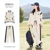 Girls 2-Piece Tracksuit Set Kids Sporty Style Letter Print Long Sleeve Pants